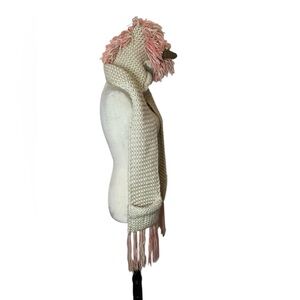 Tacobear handknit unicorn Cream and Pink Knit Kids Hat